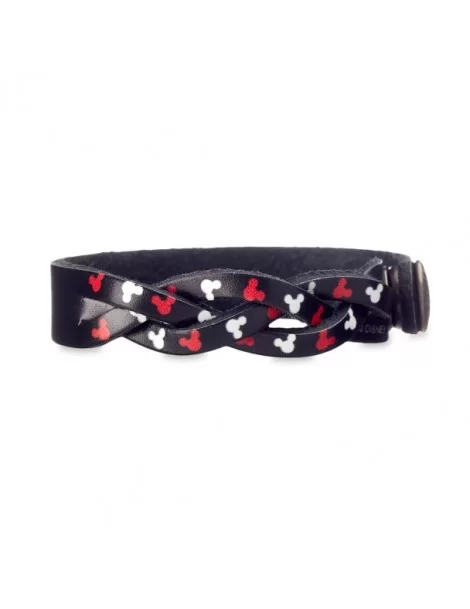 Mickey Mouse Icon Woven Leather Bracelet – Personalizable $3.15 KIDS