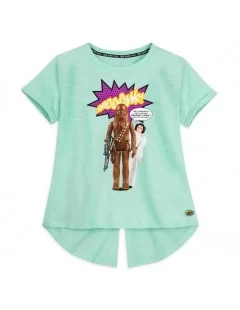 Chewbacca and Princess Leia Star Wars Action Figures Fashion T-Shirt for Women $9.76 WOMEN