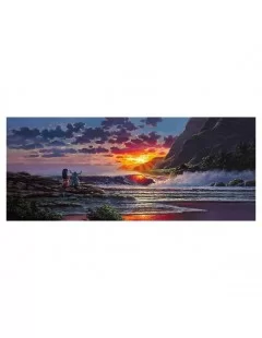 ''Lilo and Stitch Share a Sunset'' Gallery Wrapped Canvas by Rodel Gonzalez – Limited Edition $58.80 HOME DECOR