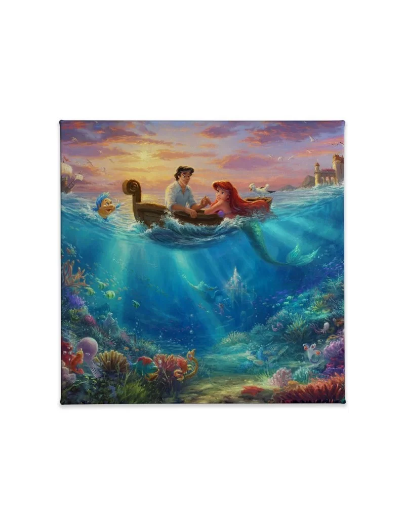''Little Mermaid Falling in Love'' Gallery Wrapped Canvas by Thomas Kinkade Studios $35.20 HOME DECOR