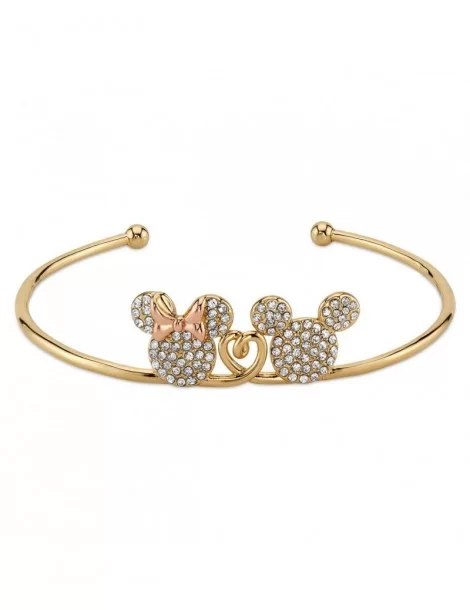 Mickey and Minnie Mouse Bracelet with Crystals $12.43 ADULTS