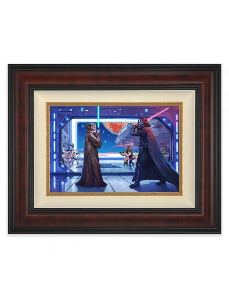 Star Wars ''Obi-Wan's Final Battle'' Framed Canvas by Thomas Kinkade Studios – Limited Edition $312.00 HOME DECOR