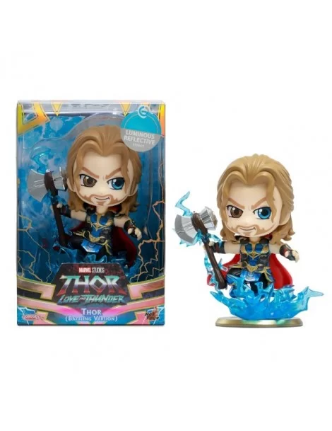 Thor (Battling Version) Cosbaby Bobble-Head by Hot Toys – Thor: Love and Thunder $6.80 COLLECTIBLES