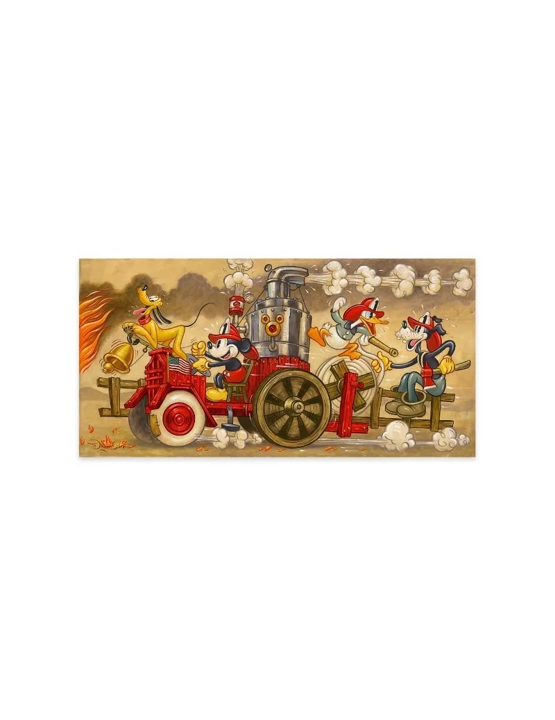 ''Mickey's Fire Brigade'' Gallery Wrapped Canvas by Tim Rogerson – Limited Edition $60.00 COLLECTIBLES
