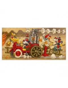 ''Mickey's Fire Brigade'' Gallery Wrapped Canvas by Tim Rogerson – Limited Edition $60.00 COLLECTIBLES
