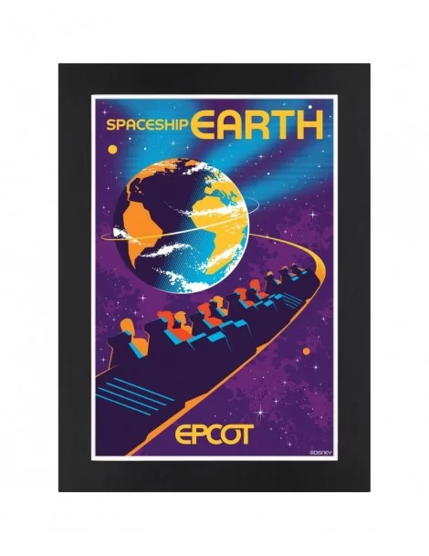 EPCOT Spaceship Earth Matted Print $16.00 HOME DECOR