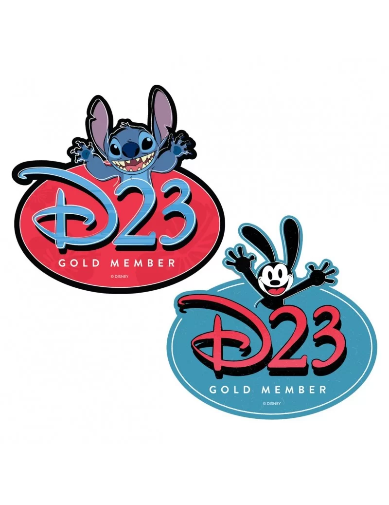 D23-Exclusive Stitch and Oswald the Lucky Rabbit Magnet Set $4.56 HOME DECOR