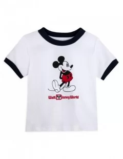 Mickey Mouse Classic Ringer T-Shirt for Baby – Walt Disney World – White $7.84 BOYS