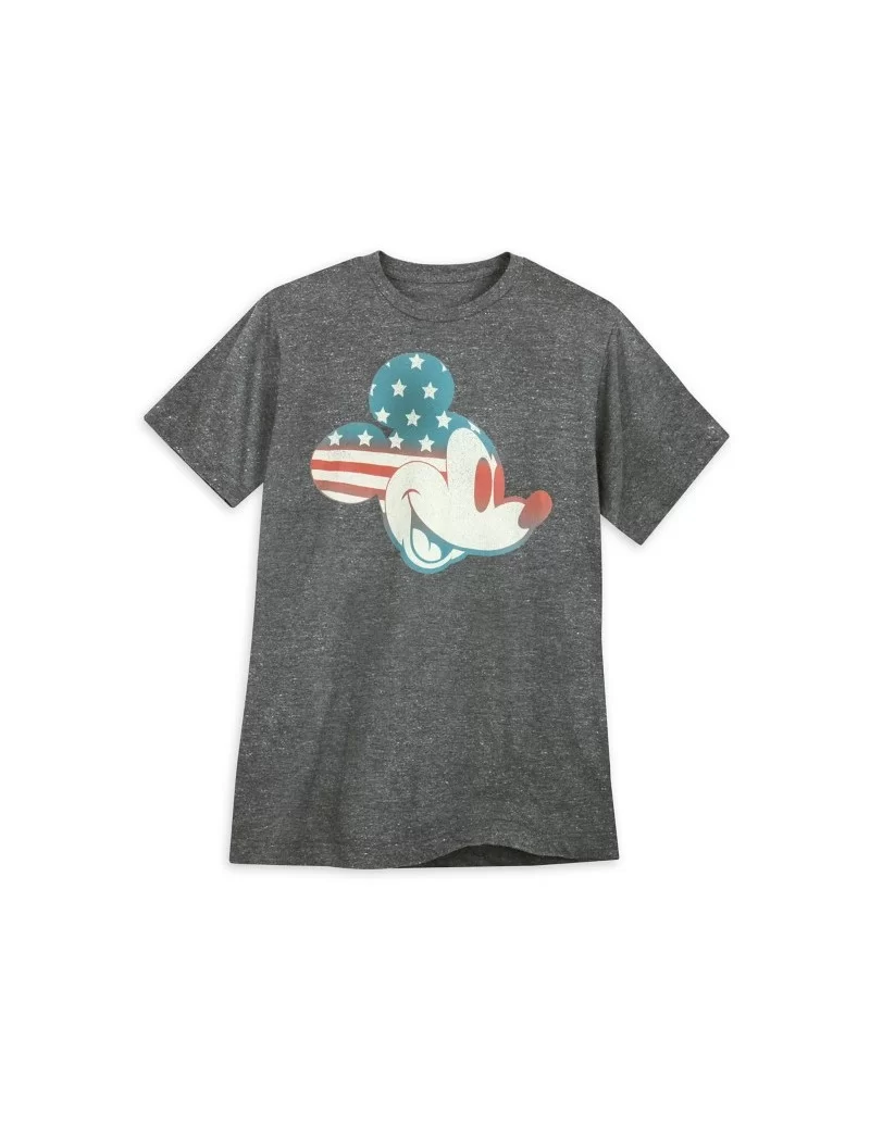 Mickey Mouse Americana Flag T-Shirt for Adults $10.15 UNISEX