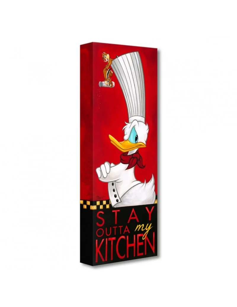 Donald Duck ''Stay Outta My Kitchen'' Giclée on Canvas by Tim Rogerson $55.18 HOME DECOR