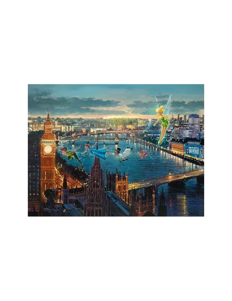 Peter Pan ''Peter Pan in London'' by Rodel Gonzalez Canvas Artwork – Limited Edition $56.40 HOME DECOR