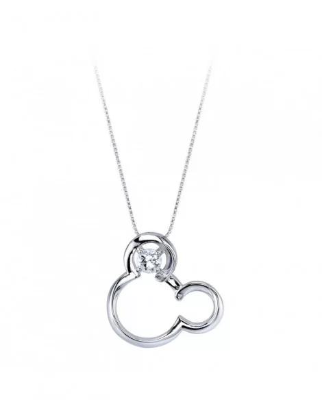 Mickey Mouse April Birthstone Necklace for Women – White Sapphire $15.03 ADULTS