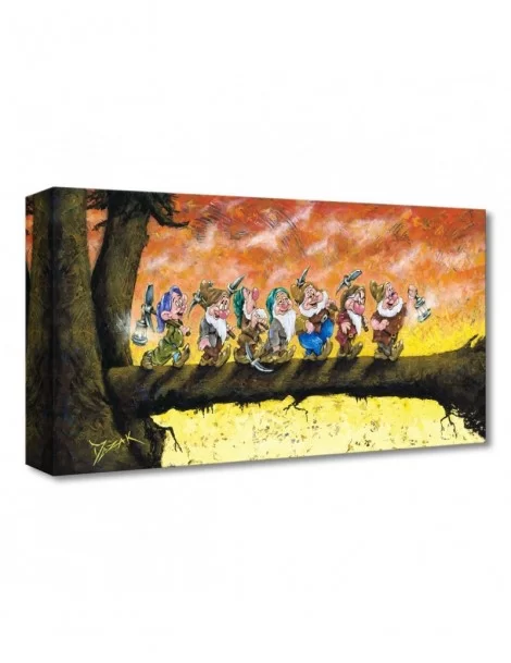 Snow White and the Seven Dwarfs ''Back To Home We Go'' Giclée on Canvas by Trevor Mezak $53.98 COLLECTIBLES