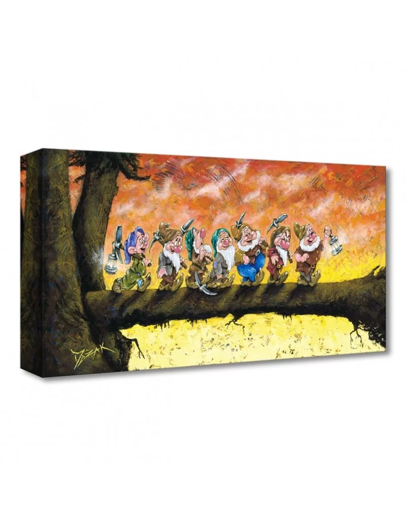 Snow White and the Seven Dwarfs ''Back To Home We Go'' Giclée on Canvas by Trevor Mezak $53.98 COLLECTIBLES
