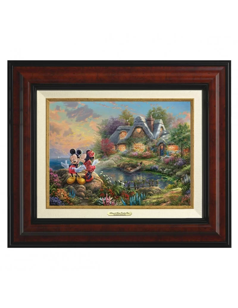 ''Mickey and Minnie Sweetheart Cove'' Canvas Classic by Thomas Kinkade Studios $66.96 COLLECTIBLES