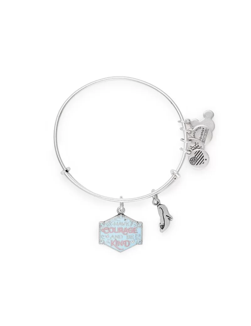 Cinderella ''Have Courage and Be Kind'' Bangle by Alex and Ani – Silver $12.88 ADULTS