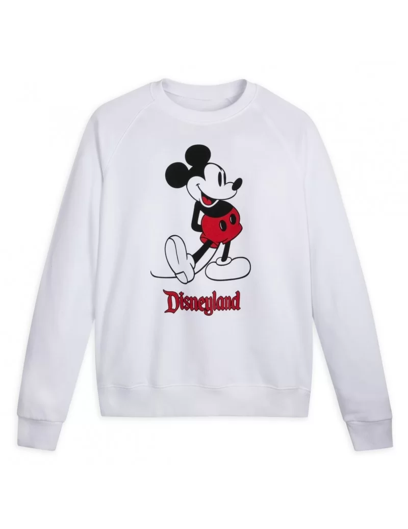 Mickey Mouse Classic Sweatshirt for Adults – Disneyland – White $13.20 MEN