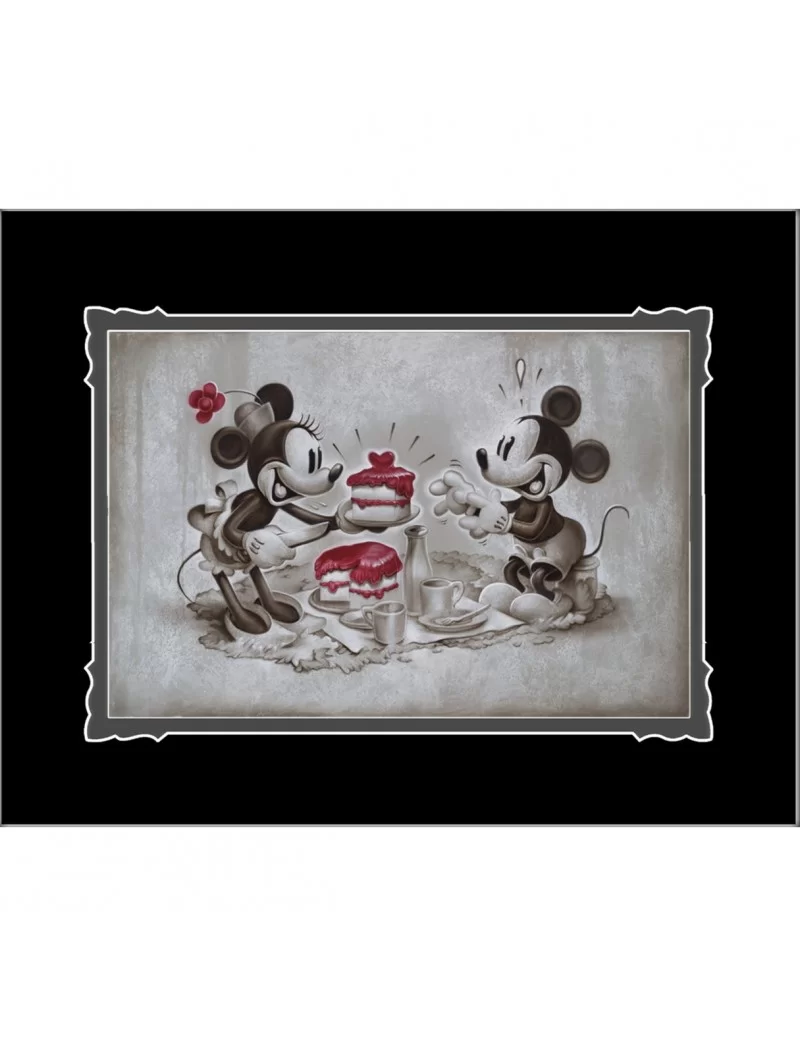 Mickey and Minnie Mouse ''The Way to His Heart'' Deluxe Print by Noah $17.58 COLLECTIBLES