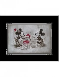 Mickey and Minnie Mouse ''The Way to His Heart'' Deluxe Print by Noah $17.58 COLLECTIBLES