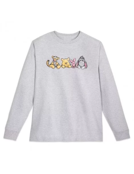 Winnie the Pooh and Pals Long Sleeve Striped T-Shirt for Men $10.06 MEN
