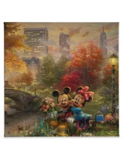 ''Mickey and Minnie Sweetheart Central Park'' Gallery Wrapped Canvas by Thomas Kinkade Studios $27.28 HOME DECOR