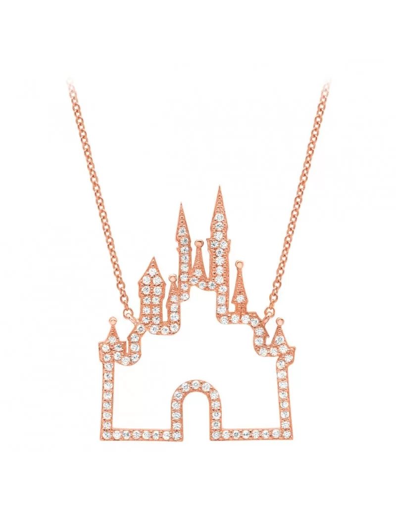Fantasyland Castle Necklace by CRISLU – Rose Gold $59.28 ADULTS