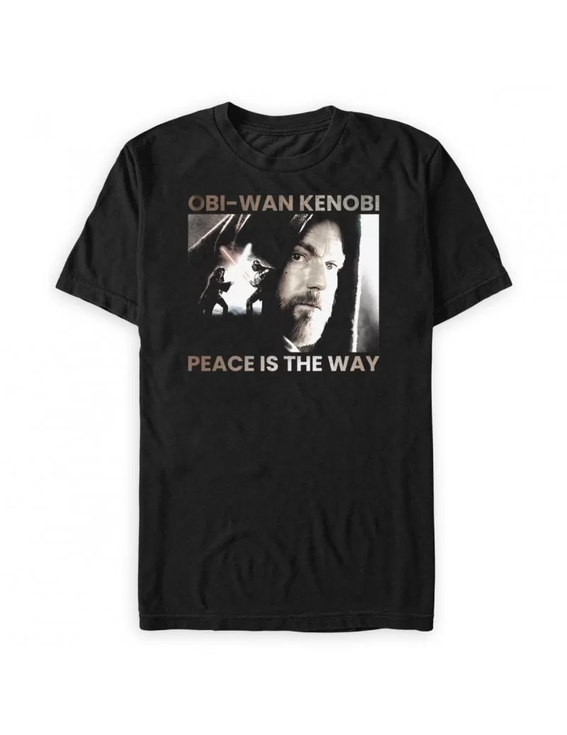 Obi-Wan Kenobi ''Peace'' T-Shirt for Adults – Star Wars: Obi-Wan Kenobi $7.99 UNISEX