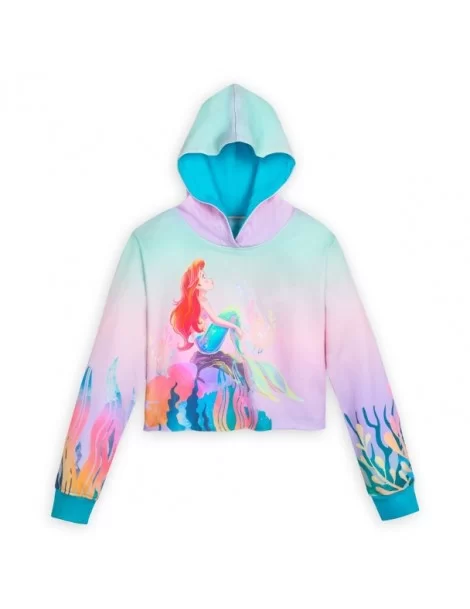 Ariel Semi-Cropped Pullover Hoodie for Kids – The Little Mermaid $15.68 GIRLS