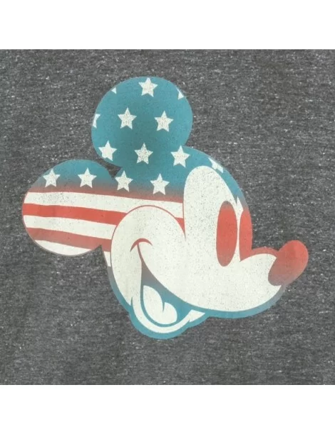 Mickey Mouse Americana Flag T-Shirt for Adults $8.85 WOMEN
