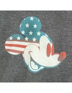 Mickey Mouse Americana Flag T-Shirt for Adults $8.85 WOMEN