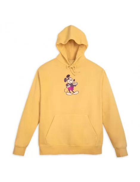 Mickey Mouse Genuine Mousewear Pullover Hoodie for Adults – Gold $16.46 UNISEX