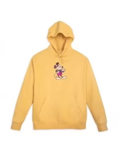 Mickey Mouse Genuine Mousewear Pullover Hoodie for Adults – Gold $16.46 UNISEX