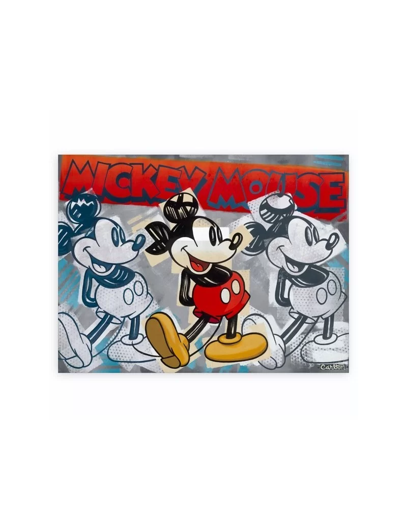 Mickey Mouse ''Red is the New Grey'' Signed Giclée by Trevor Carlton – Limited Edition $148.80 COLLECTIBLES