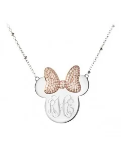 Minnie Mouse Monogram Necklace by Rebecca Hook – Personalizable $42.12 ADULTS