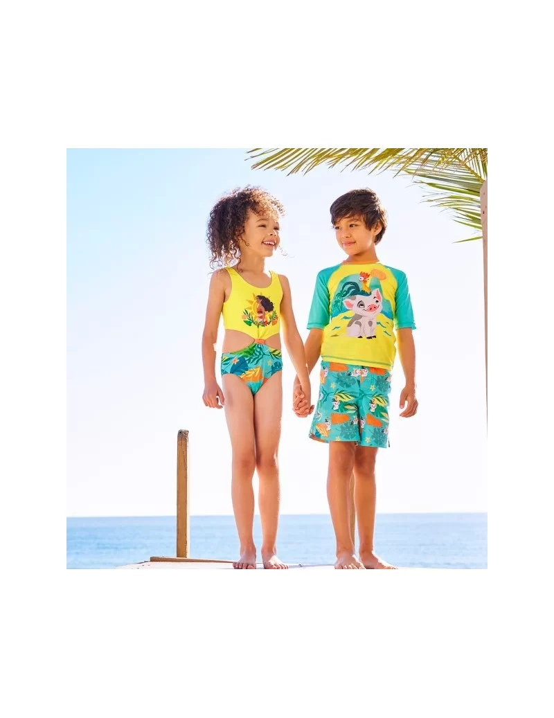 Pua and Hei Hei Rash Guard for Kids – Moana Size 2