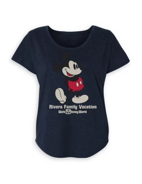 Women's Walt Disney World Mickey Mouse Family Vacation T-Shirt – Customized $11.76 WOMEN