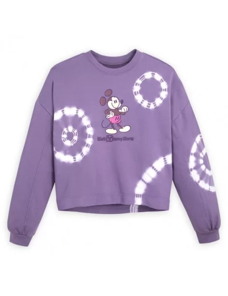 Mickey Mouse Genuine Mousewear Tie-Dye Sweatshirt for Women – Walt Disney World $10.08 WOMEN