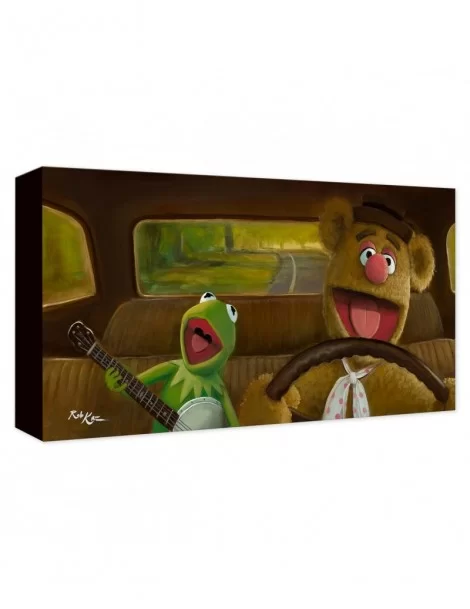 Kermit and Fozzie ''Movin' Right Along'' Giclée on Canvas by Rob Kaz $35.99 COLLECTIBLES