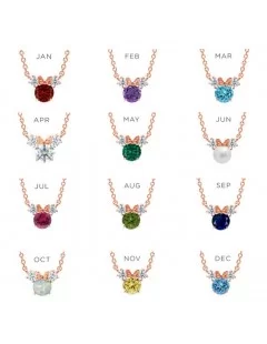 Minnie Mouse Birthstone Necklace for Kids by CRISLU – Rose Gold $19.80 KIDS
