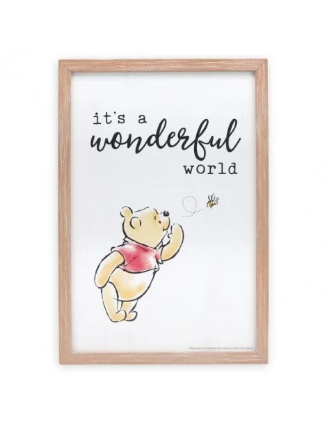 Winnie the Pooh ''It's a Wonderful World'' Framed Wall Decor $8.78 HOME DECOR
