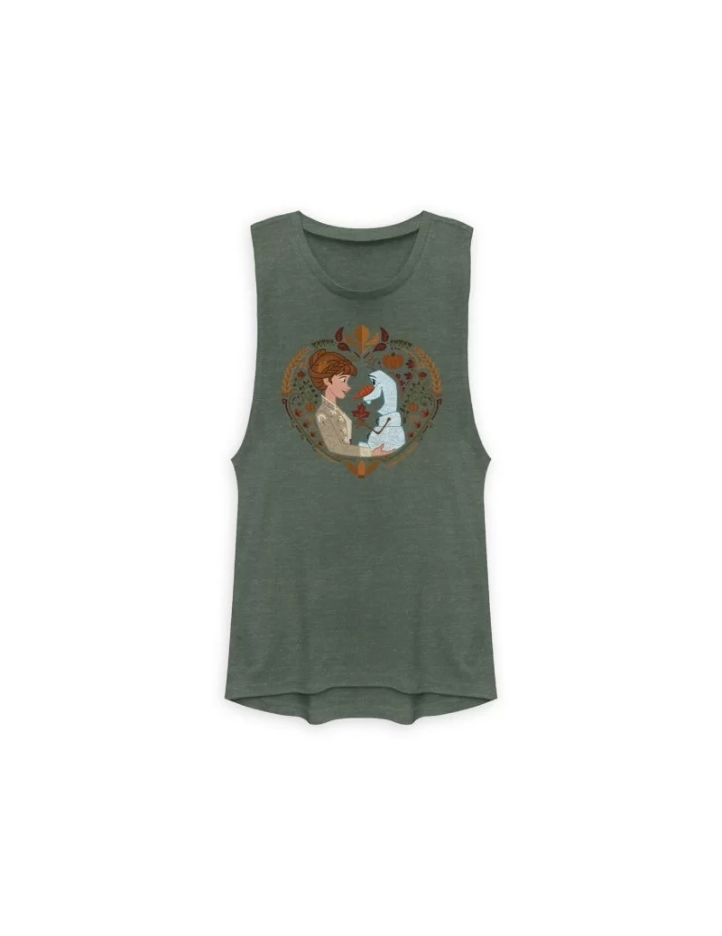 Anna and Olaf Tank Top for Adults – Frozen 2 $7.77 UNISEX