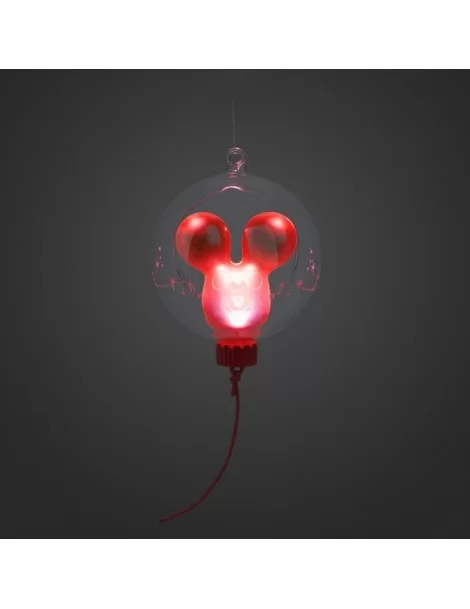 Mickey Mouse Balloon Light-Up Living Magic Sketchbook Ornament – Red $10.58 HOME DECOR