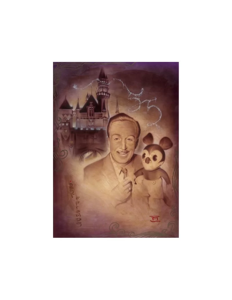 Mickey Mouse and Walt Disney ''Walt and Mickey 55th'' Limited Edition Giclée by Noah $64.40 HOME DECOR