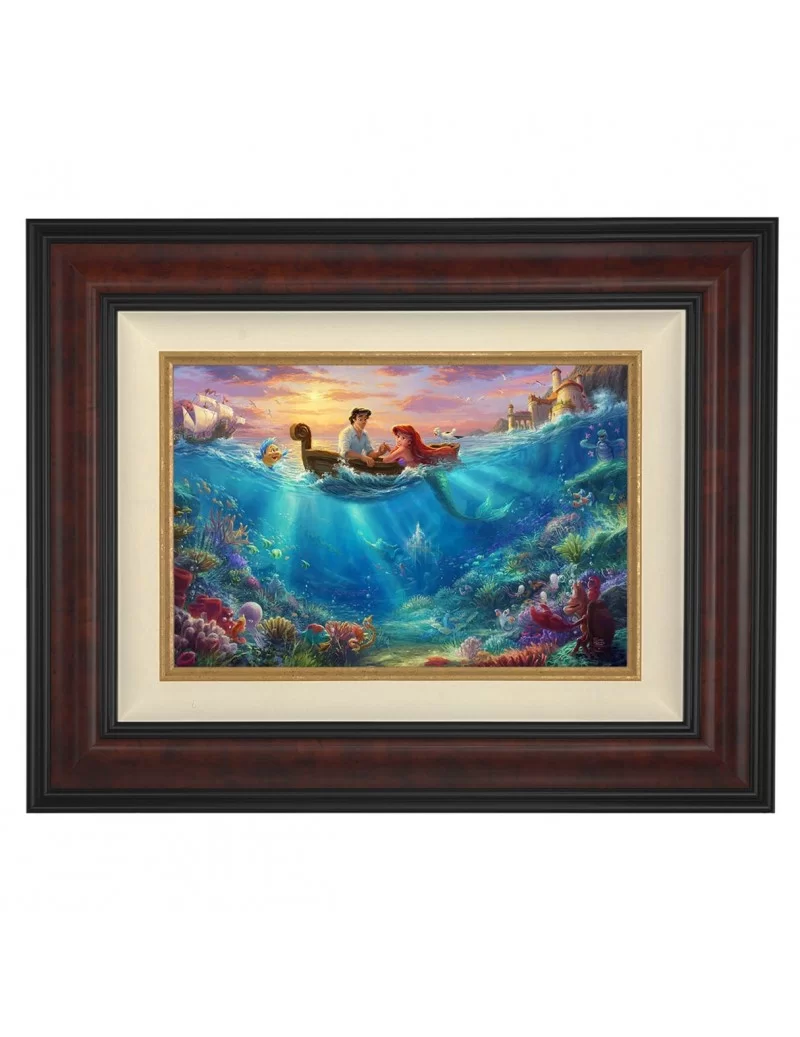 ''Little Mermaid Falling in Love'' Framed Limited Edition Canvas by Thomas Kinkade Studios $360.00 COLLECTIBLES