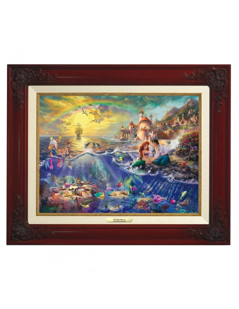 ''The Little Mermaid'' Framed Canvas Classic by Thomas Kinkade Studios $153.60 HOME DECOR
