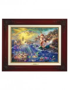 ''The Little Mermaid'' Framed Canvas Classic by Thomas Kinkade Studios $153.60 HOME DECOR