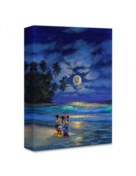 Mickey and Minnie Mouse ''Romance Under the Moonlight'' Giclee on Canvas by Walfrido Garcia – Limited Edition $51.60 COLLECTI...