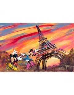 Mickey and Minnie Mouse ''Dancing Across Paris'' by Stephen Fishwick Canvas Artwork – Limited Edition $43.20 HOME DECOR