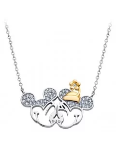 Mickey and Minnie Mouse Stationary Pendant Necklace by CRISLU $48.00 ADULTS