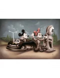 Mickey and Minnie Mouse ''Service with a Smile'' Limited Edition Giclée by Noah $67.20 COLLECTIBLES